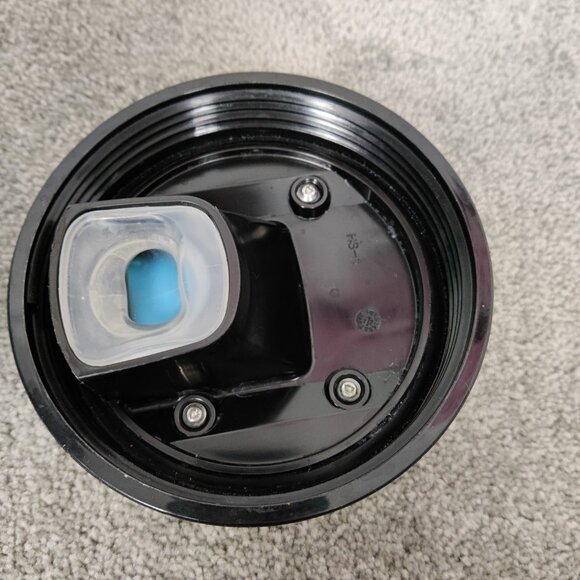 Powerade Squeeze Water Bottle Blue Black Gym Fitness Athletic - Picture 4 of 8